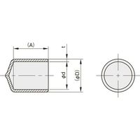 岩田製作所 IWATA 保護キャップ 丸 (100個入) 黄 HLYE80-2-B 1袋(100個) 565-4251（直送品）