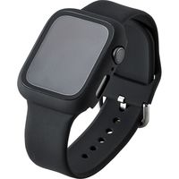 アップルウォッチ ケース フルカバー SE 6 5 4 (44mm) ガラス ポリカーボネート AW-44CSPCGBK エレコム 1個（直送品）
