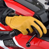 デイトナ HBG-129 パンチングメッシュスタンダードカウレザーグローブ イエロー M 18908 1双（直送品）