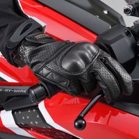 デイトナ HBG-130 パンチングメッシュプロテクターカウレザーグローブ ブラック L 18913 1双（直送品）