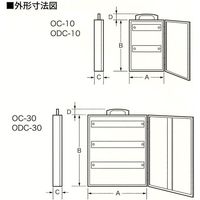 TANNER(タナー) キーボックス ダイヤル錠式 ODC-10 田邉金属工業所 10台（直送品）