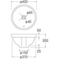 SANEI 洗面器（オーバーフロー） HW1024P-001 1個（直送品）
