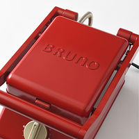 BRUNO グリルサンドメーカー シングル(レッド) BOE083-RD 1個