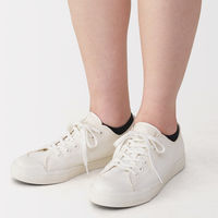 無印良品 レディース 婦人 足なり直角 スニーカーイン（４足組） ２３～２５ｃｍ 黒 良品計画