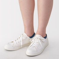 無印良品 レディース 婦人 足なり直角 スニーカーイン ２３～２５ｃｍ スモーキーブルー 良品計画