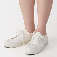 無印良品 レディース 婦人 足なり直角 パイル編みスニーカーイン ２３～２５ｃｍ オフ白 良品計画