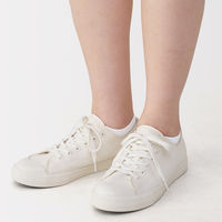 無印良品 レディース 婦人 足なり直角 スニーカーイン（４足組） ２３～２５ｃｍ 白 良品計画