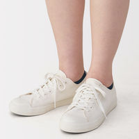 無印良品 レディース 婦人 足なり直角 パイル編みスニーカーイン ２３～２５ｃｍ ネイビー 良品計画