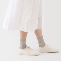 無印良品 レディース 婦人 足なり直角 履き口やわらか 三層 靴下 口ゴムなし ２３～２５ｃｍ ペールブラウン 良品計画