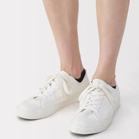 無印良品 メンズ 紳士 足なり直角 スニーカーイン 無地 ２５～２７ｃｍ 黒 良品計画