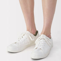 無印良品 メンズ 紳士 足なり直角 スニーカーイン 無地 ２５～２７ｃｍ カーキグリーン 良品計画