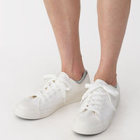 無印良品 メンズ 紳士 足なり直角 スニーカーイン 無地 再生コットン ２５～２７ｃｍ グレー 良品計画