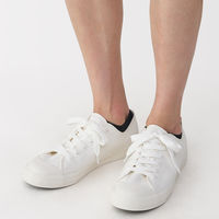 無印良品 メンズ 紳士 足なり直角 スニーカーイン（４足組） ２５～２７ｃｍ 黒 良品計画