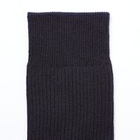 無印良品 メンズ 紳士 足なり直角 ズレ落ちにくいリブ編み靴下 ２５～２７ｃｍ ダークネイビー 良品計画