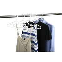 ラウンドハンガー 幅400mm スノーホワイト RD-05-10P（SW） 1セット（10本組）  サワフジ