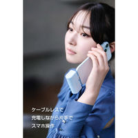 モバイルバッテリー 5000mAh 直挿し USB-C端子一体型 ブルー DE-C57L-5000BU エレコム 1個（直送品）