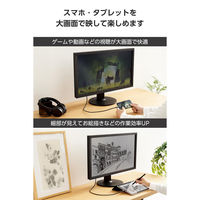 USB-C HDMI 変換ケーブル 2m 柔らかく取り回しやすい 黒 ECMPA-CHDMIY2B2 エレコム 1個（直送品）