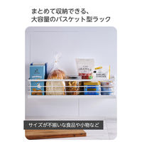 調味料ラック マグネット スパイスラック バスケット型 フック付き 白 KA-KSLBKWH エレコム 1個（直送品）