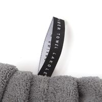 ハンドタオル　クイックドライループ付きタオル チャコール LAKOLE/ラコレ