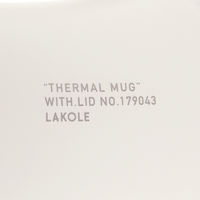 ステンレスぽってりマグ(320ml) アイボリー LAKOLE/ラコレ