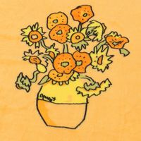 (世界の名作)ブランケット ひまわり LAKOLE/ラコレ