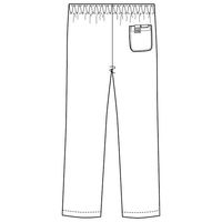 フォーク パンツ ブラック 3L 6003SC-9 1枚　スクラブ（わけあり品）