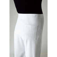 フォーク マタニティパンツ ホワイト L 8005SC-1-L 1枚　スクラブ（わけあり品）