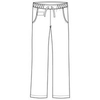 フォーク レディスストレートパンツ ターコイズ L 6012SC-11 1枚　スクラブ（わけあり品）