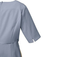 フォーク おもてなしワンピース　3021SC　 ゼニスブルー×エクルベージュ M 1枚（わけあり品）