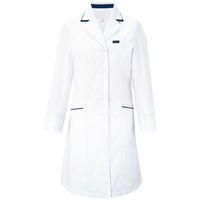 フォーク レディスシングルコート ホワイト L 2536SP-1 1枚　白衣　ドクターコート（わけあり品）