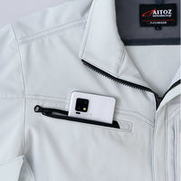 アイトス 長袖ブルゾン(男女兼用) シルバーグレー M 2402-003-M 2402 1着（直送品）