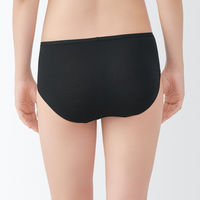 無印良品 レディース 婦人 なめらかミディショーツ 婦人Ｓ 黒 良品計画