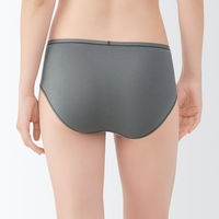 無印良品 レディース 婦人 なめらかミディショーツ 婦人Ｌ ダークグレー 良品計画