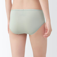 無印良品 レディース 婦人 なめらかミディショーツ 婦人Ｌ ペールグリーン 良品計画