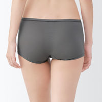 無印良品 レディース 婦人 なめらかボクサーショーツ 婦人Ｍ ダークグレー 良品計画