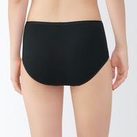 無印良品 レディース 婦人 フライス編みハイライズショーツ 婦人Ｌ 黒 良品計画