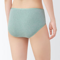 無印良品 レディース 婦人 フライス編みハイライズショーツ 婦人Ｍ ライトグリーン 良品計画