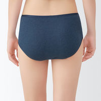 無印良品 レディース 婦人 フライス編みハイライズショーツ 婦人Ｓ ネイビー 良品計画