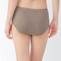 無印良品 レディース 婦人 フライス編みハイライズショーツ 婦人Ｍ ブラウン 良品計画