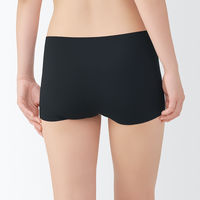 無印良品 レディース 婦人 ひびきにくいボクサーショーツ 婦人Ｌ 黒 良品計画