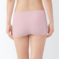 無印良品 レディース 婦人 ひびきにくいボクサーショーツ 婦人Ｌ ライトピンク 良品計画