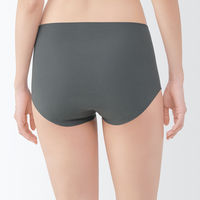 無印良品 レディース 婦人 どこにも縫い目がないサニタリーショーツ 婦人Ｍ ダークグレー 良品計画