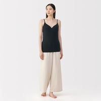 無印良品 レディース 婦人 なめらかブラキャミソール 婦人Ｓ 黒 良品計画