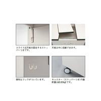 島津理化 移動式理科実験用ワゴン 扉なし 標準タイプ 142-082 1台 67-7098-81（直送品）