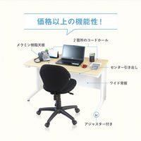 ネットフォース ナッツ 平机 スチール 事務机 幅1000×奥行700mm LHD-107-AW-NG-DBR 1台（直送品）