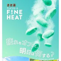 きき湯 炭酸入浴剤 ファインヒート リセットナイト 詰め替え 500g お湯の色 ナイトグリーン（透明タイプ） アース製薬