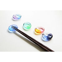 ワールド・クリエイト 箸置き 3.5cm 空のいろどり ガラス 蒼天 427892 1個（直送品）