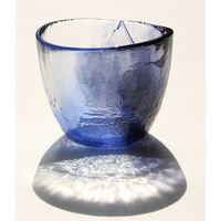 ワールド・クリエイト コップ 170ml 空のいろどり ガラス 紺碧 427900 1個（直送品）