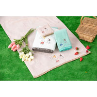 成願 フェイスタオル 34×80cm 日本製 Wonderful World by obuchi わんぱくわんこ ミント 441346 1個（直送品）