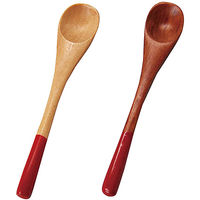 ヤマコー 薬味入れ 木製 蓋付き スプーン付き 蓋付丸型薬味入 ナチュラル 455964 1個（直送品）